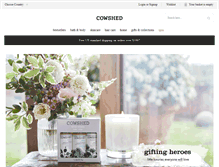 Tablet Screenshot of cowshed.com