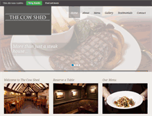 Tablet Screenshot of cowshed.uk.com